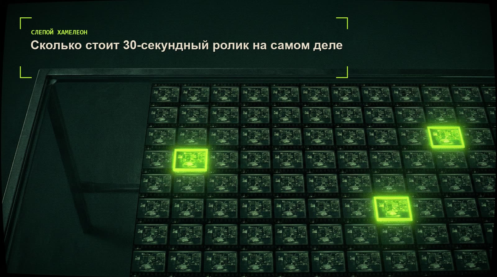 Сколько стоит 30-секундный ролик на самом деле Стол с дублями кадров: сколько генераций уходит на 30-секундный ролик нейросетью